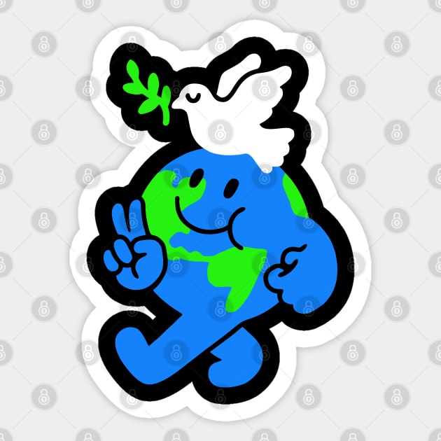 Peace On Earth Sticker by obinsun